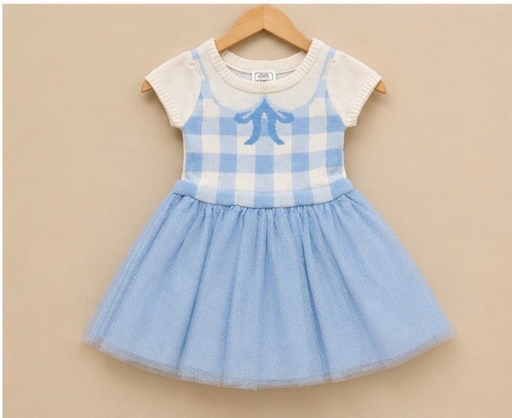 The Wizard of Oz Toddler Girl Dorothy Cosplay Sweater Dress, Sizes 12 Mo